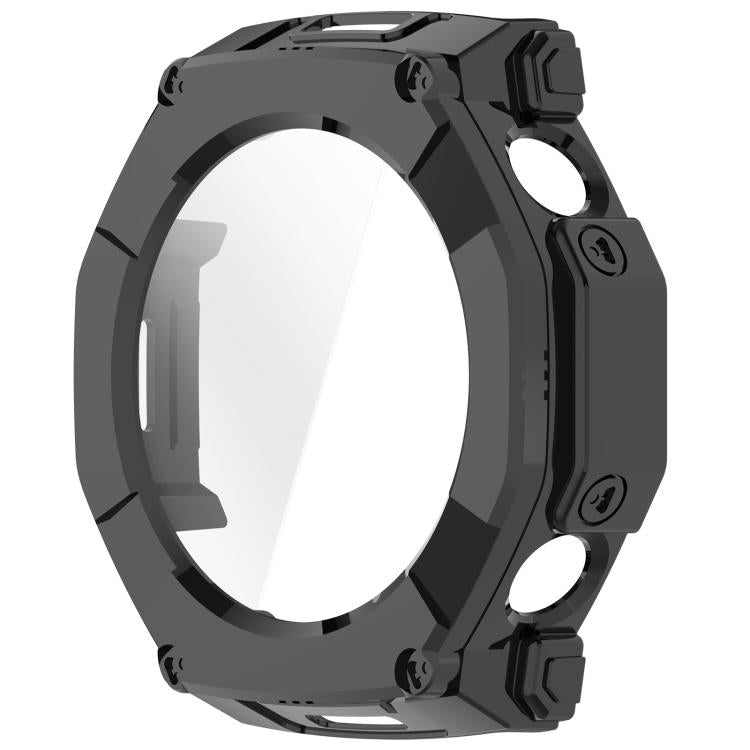 For Amazfit T-Rex Ultra 2 Tempered Glass Film Integrated PC Watch Protective Case