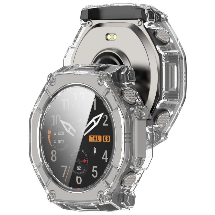 For Amazfit T-Rex Ultra 2 Tempered Glass Film Integrated PC Watch Protective Case