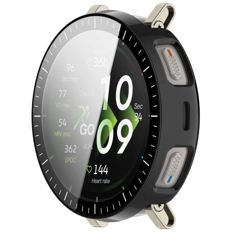 For Amazfit Active 3 Premium  Tempered Film Integrated PC Watch Protective Case with Scale