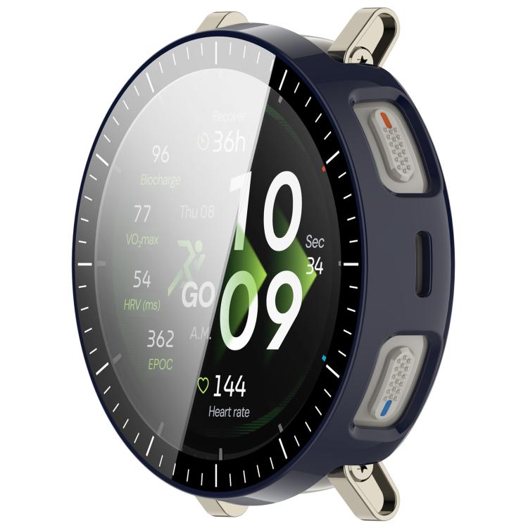 For Amazfit Active 3 Premium  Tempered Film Integrated PC Watch Protective Case with Scale