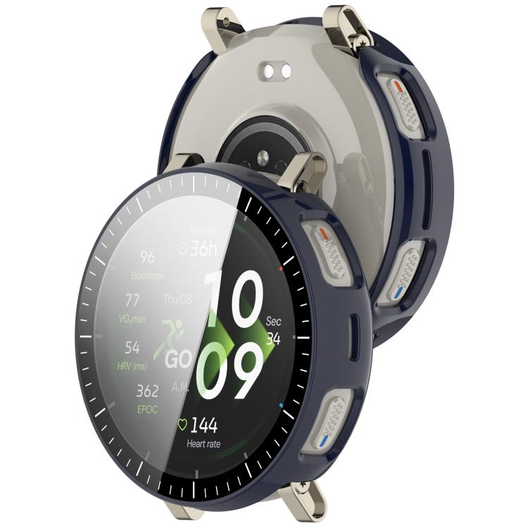 For Amazfit Active 3 Premium  Tempered Film Integrated PC Watch Protective Case with Scale