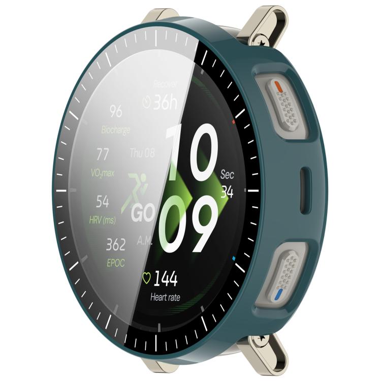 For Amazfit Active 3 Premium  Tempered Film Integrated PC Watch Protective Case with Scale