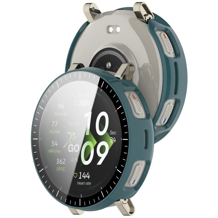 For Amazfit Active 3 Premium  Tempered Film Integrated PC Watch Protective Case with Scale