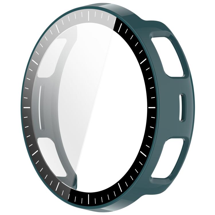For Amazfit Active 3 Premium  Tempered Film Integrated PC Watch Protective Case with Scale