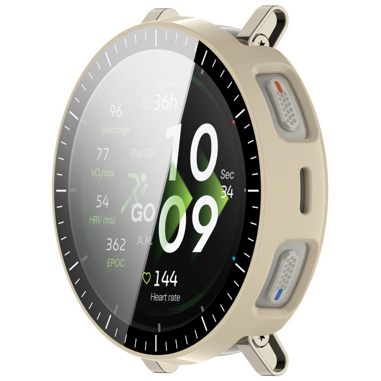 For Amazfit Active 3 Premium  Tempered Film Integrated PC Watch Protective Case with Scale