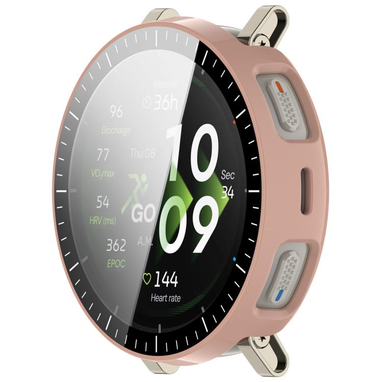 For Amazfit Active 3 Premium  Tempered Film Integrated PC Watch Protective Case with Scale