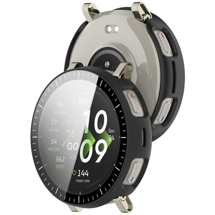 For Amazfit Active 3 Premium  Tempered Film Integrated PC Watch Protective Case with Scale