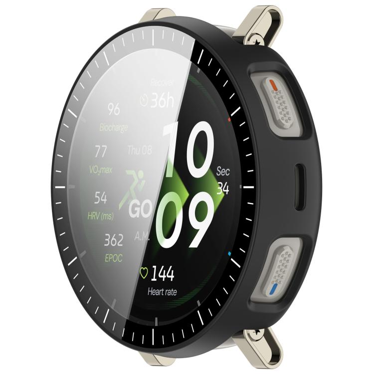 For Amazfit Active 3 Premium  Tempered Film Integrated PC Watch Protective Case with Scale