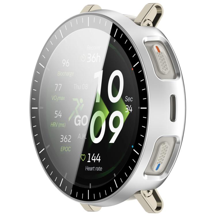 For Amazfit Active 3 Premium  Tempered Film Integrated PC Watch Protective Case with Scale