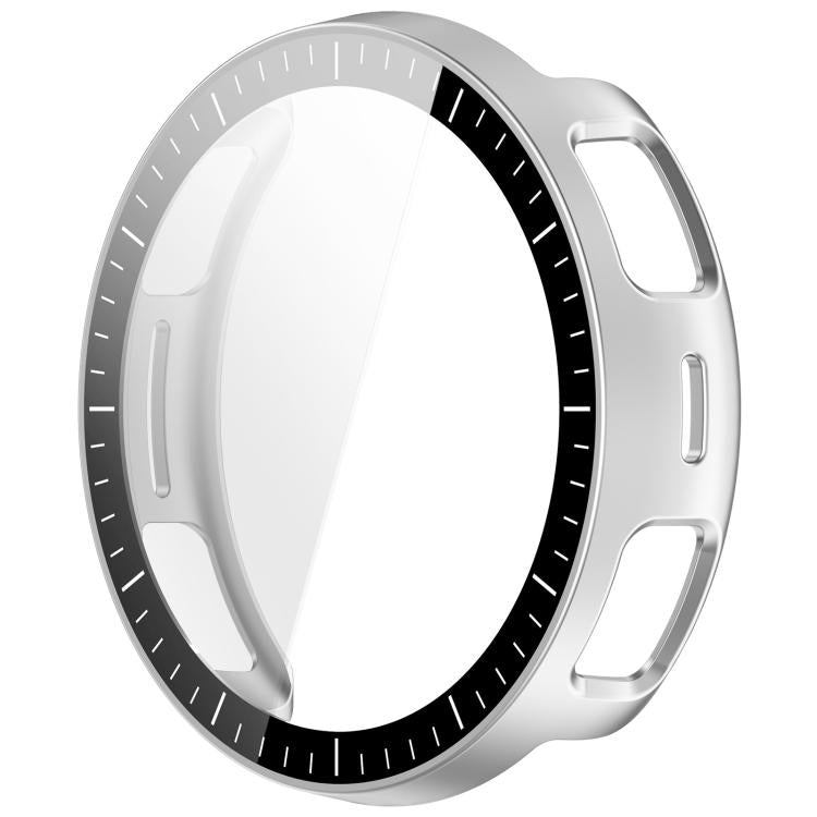For Amazfit Active 3 Premium  Tempered Film Integrated PC Watch Protective Case with Scale