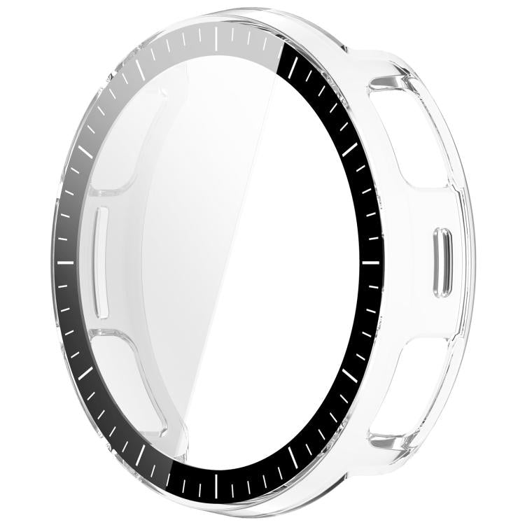For Amazfit Active 3 Premium  Tempered Film Integrated PC Watch Protective Case with Scale