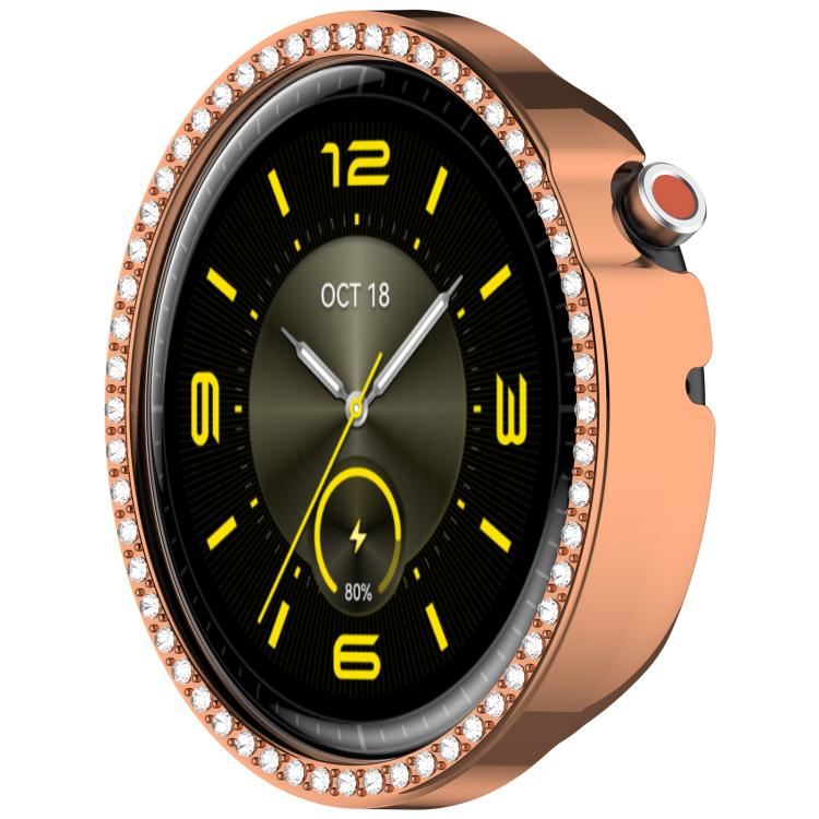 For Honor Watch Fit Vitaly Single Row Diamond Half Coverage Hollow PC Watch Protective Case