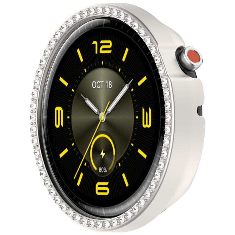 For Honor Watch Fit Vitaly Single Row Diamond Half Coverage Hollow PC Watch Protective Case