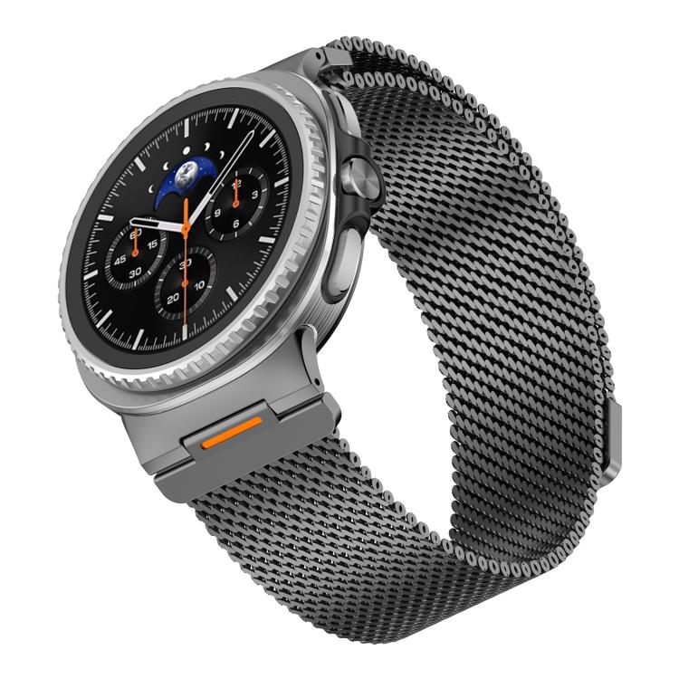 For Samsung Galaxy Watch8 / Watch8 Classic Vibrant Style Thick Mesh Milanese Magnetic Watch Band