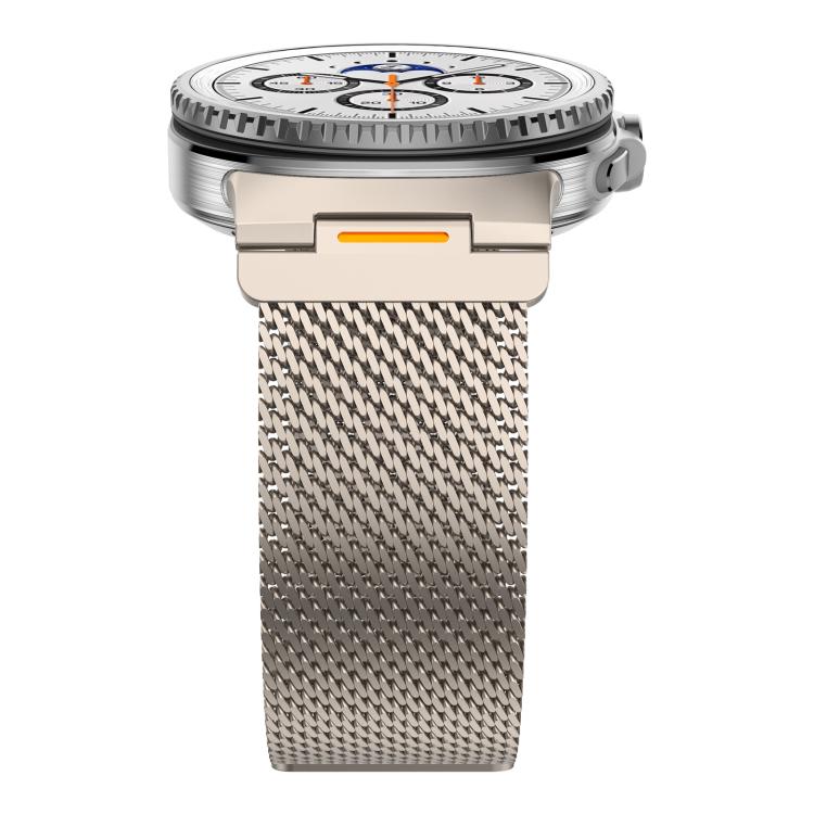 For Samsung Galaxy Watch8 / Watch8 Classic Vibrant Style Thick Mesh Milanese Magnetic Watch Band
