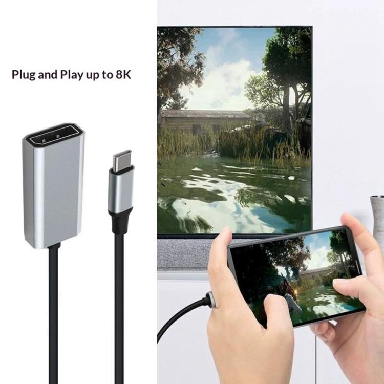HC-67 DP 1.4 4K HDMI Video Adapter Cable Type-C Male to DisplayPort Female Cable