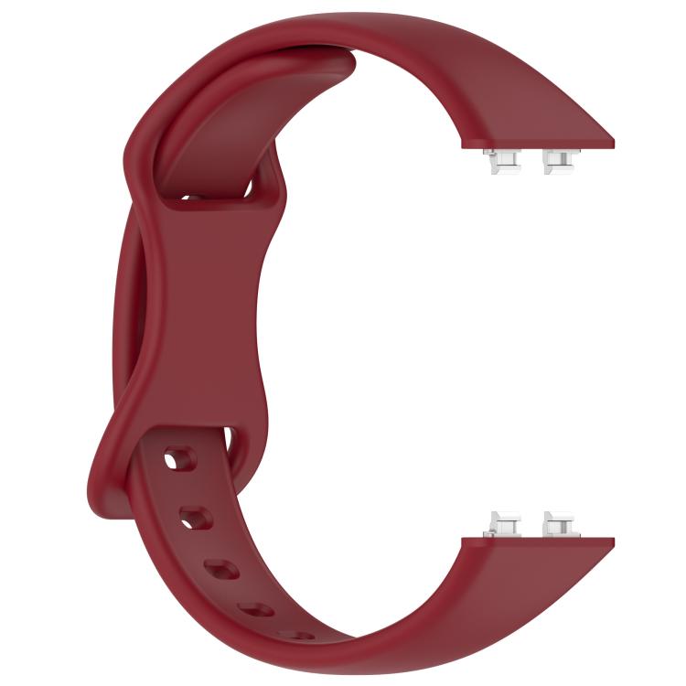 For Huawei Band 11 / Band 11 Pro Slim Butterfly Clasp Solid Color Silicone Watch Band