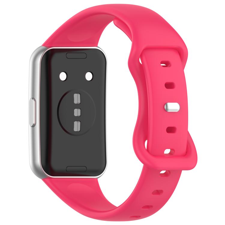 For Huawei Band 11 / Band 11 Pro Slim Butterfly Clasp Solid Color Silicone Watch Band
