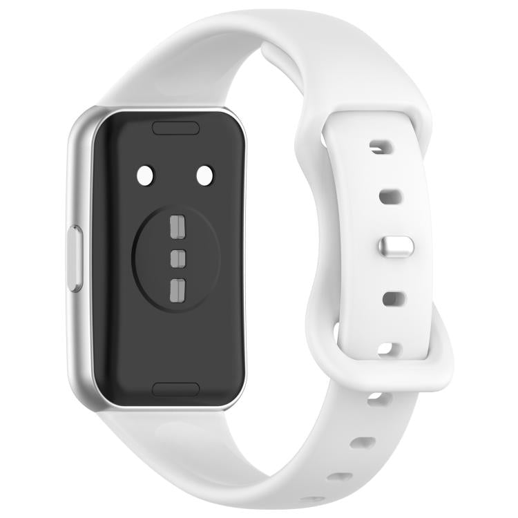 For Huawei Band 11 / Band 11 Pro Slim Butterfly Clasp Solid Color Silicone Watch Band