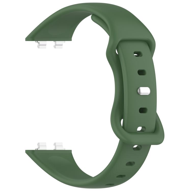 For Huawei Band 11 / Band 11 Pro Slim Butterfly Clasp Solid Color Silicone Watch Band