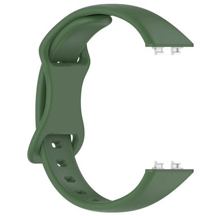 For Huawei Band 11 / Band 11 Pro Slim Butterfly Clasp Solid Color Silicone Watch Band