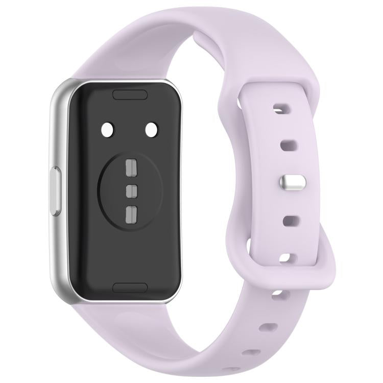 For Huawei Band 11 / Band 11 Pro Slim Butterfly Clasp Solid Color Silicone Watch Band