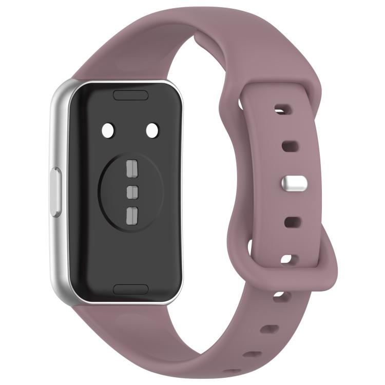 For Huawei Band 11 / Band 11 Pro Slim Butterfly Clasp Solid Color Silicone Watch Band