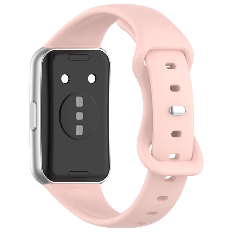 For Huawei Band 11 / Band 11 Pro Slim Butterfly Clasp Solid Color Silicone Watch Band