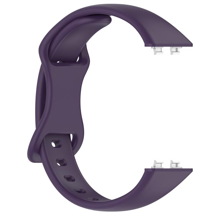 For Huawei Band 11 / Band 11 Pro Slim Butterfly Clasp Solid Color Silicone Watch Band
