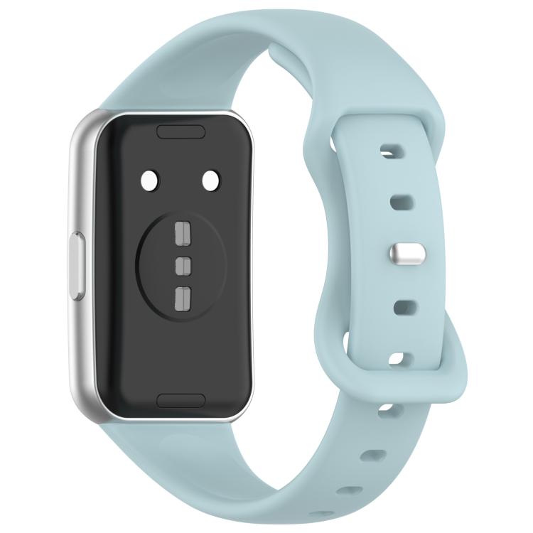 For Huawei Band 11 / Band 11 Pro Slim Butterfly Clasp Solid Color Silicone Watch Band