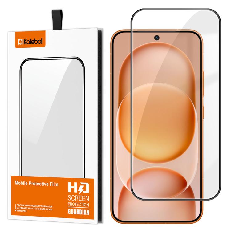 For Honor Magic8 Pro Air Kalebol High-Aluminum Screen-Printed Full-Coverage Anti-Fingerprint Black-Bordered HD Tempered Glass Film