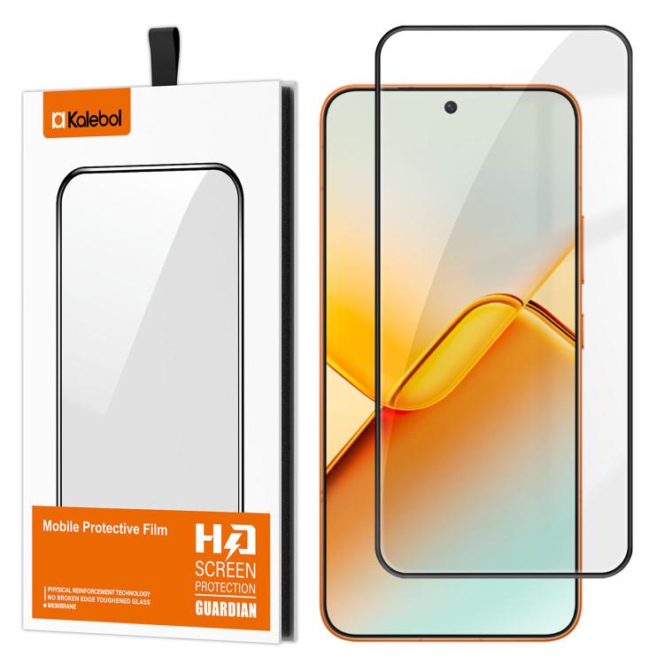 For Honor Power2 Kalebol High-Aluminum Screen-Printed Full-Coverage Anti-Fingerprint Black-Bordered HD Tempered Glass Film