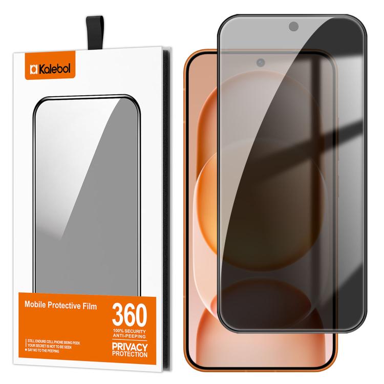 For Honor Magic8 Pro Air Kalebol High-Aluminum Screen-Printed Full-Coverage Black-Border Privacy Tempered Glass Film