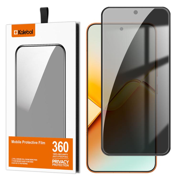 For Honor Power2 Kalebol High-Aluminum Screen-Printed Full-Coverage Black-Border Privacy Tempered Glass Film