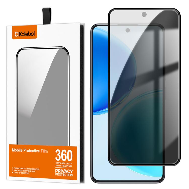 For Honor X8d Kalebol High-Aluminum Screen-Printed Full-Coverage Black-Border Privacy Tempered Glass Film