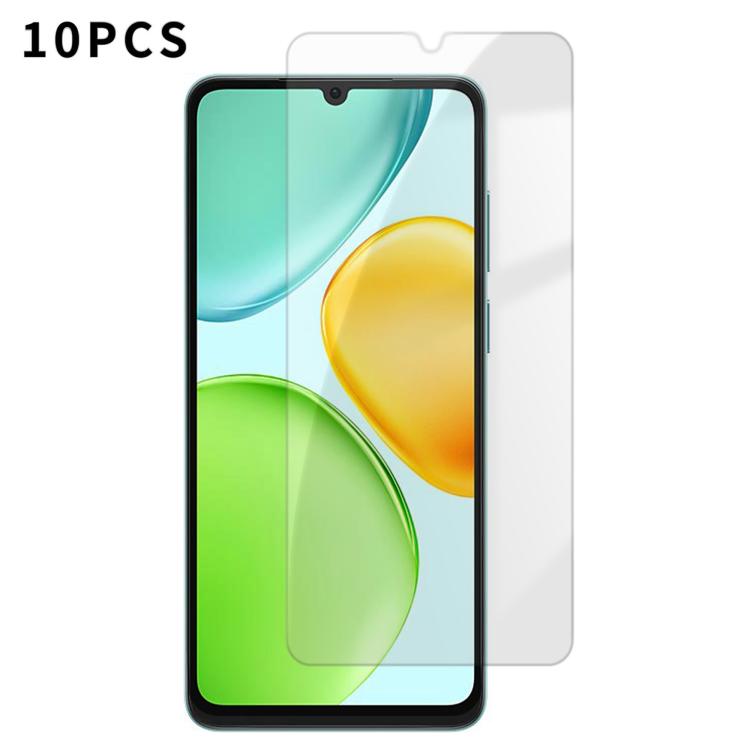 For Honor X6d 5G Kalebol 10pcs High-Aluminum Semi-Screen Anti-Fingerprint HD Tempered Glass Film