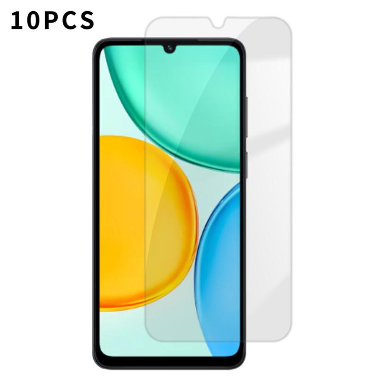 For Honor X5d 4G Kalebol 10pcs High-Aluminum Semi-Screen Anti-Fingerprint HD Tempered Glass Film