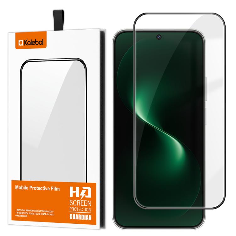 For Huawei nova 15 Kalebol High-Aluminum Screen-Printed Full-Coverage Anti-Fingerprint Black-Bordered HD Tempered Glass Film