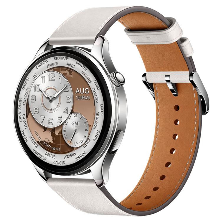 For Xiaomi Watch S5 46mm Pin Buckle Genuine Leather Watch Band