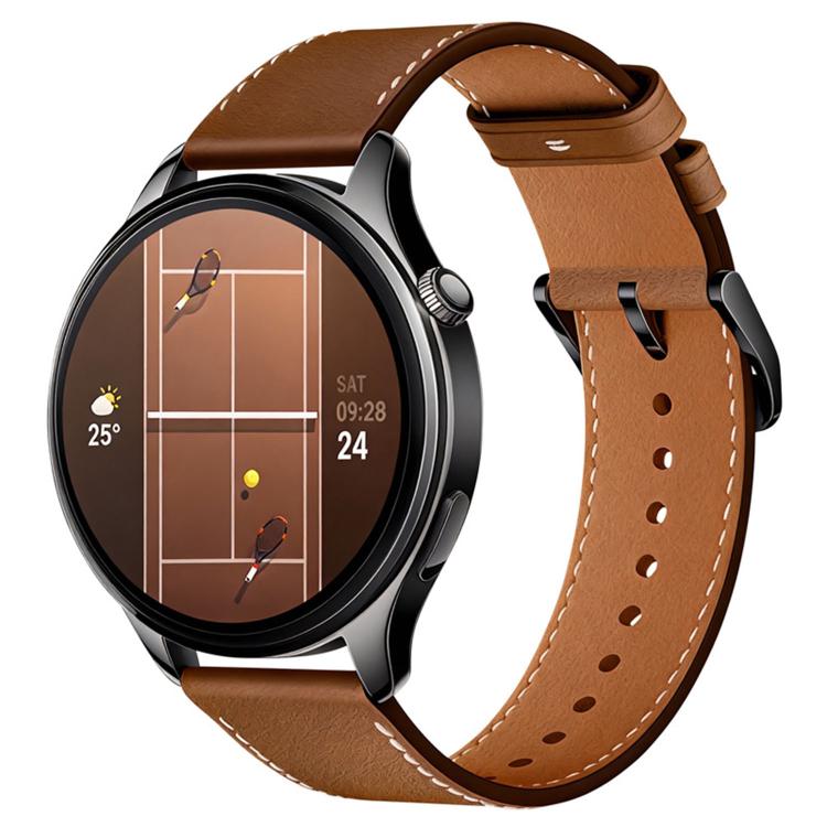 For Xiaomi Watch S5 46mm Pin Buckle Genuine Leather Watch Band