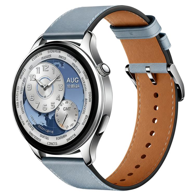 For Xiaomi Watch S5 46mm Pin Buckle Genuine Leather Watch Band