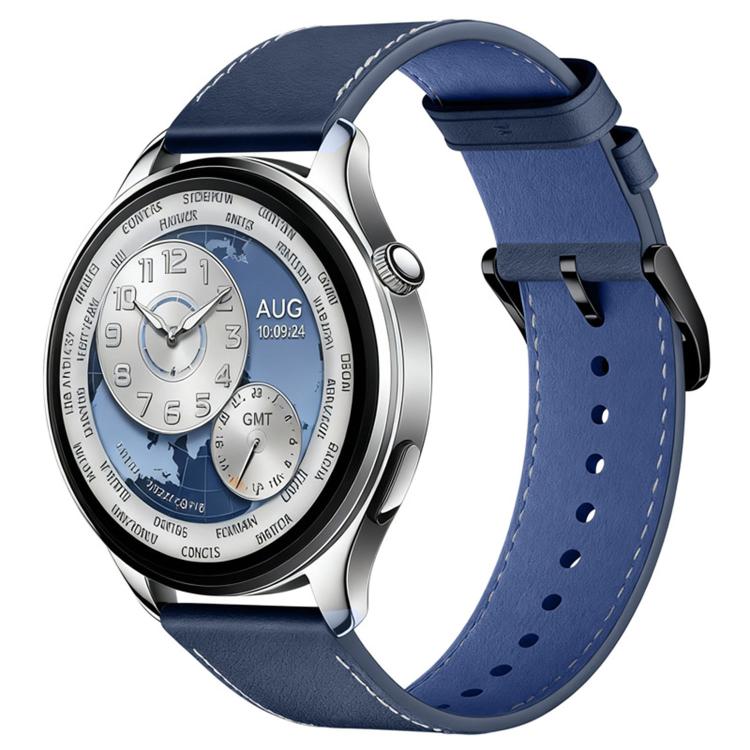 For Xiaomi Watch S5 46mm Pin Buckle Genuine Leather Watch Band