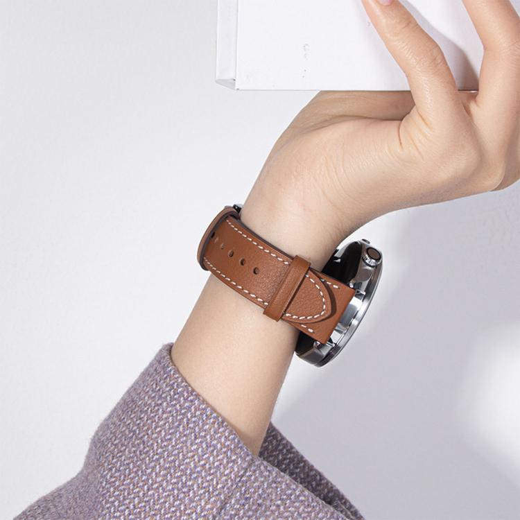 For Xiaomi Watch S5 46mm Pin Buckle Genuine Leather Watch Band