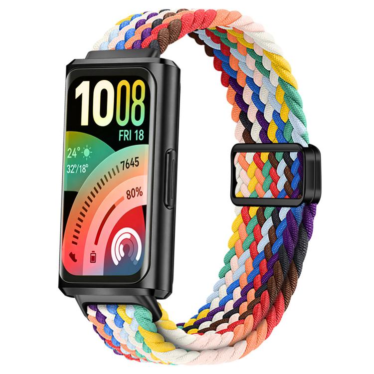 For Huawei Band 11 / Band 11 Pro Slide Magnetic Clasp Nylon Woven Loop Watch Band