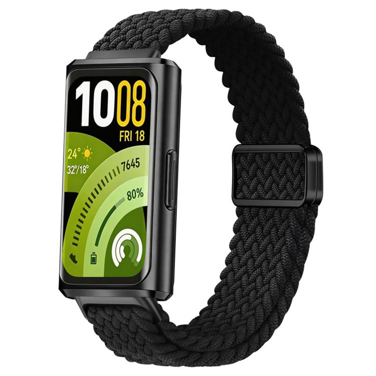 For Huawei Band 11 / Band 11 Pro Slide Magnetic Clasp Nylon Woven Loop Watch Band