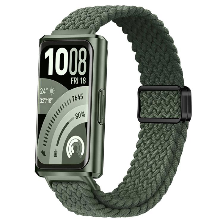 For Huawei Band 11 / Band 11 Pro Slide Magnetic Clasp Nylon Woven Loop Watch Band
