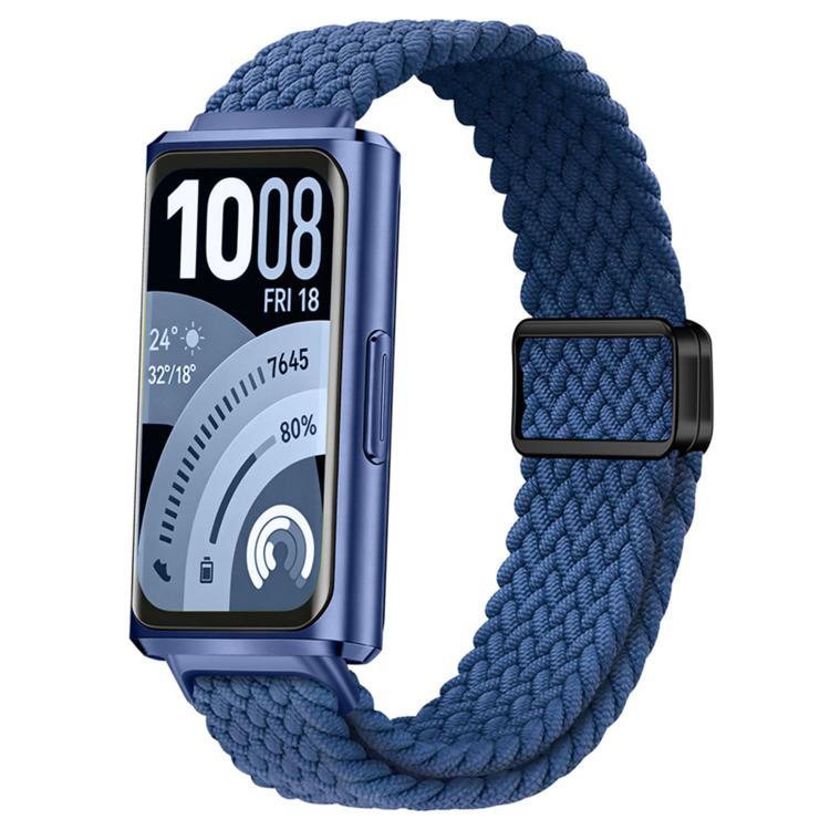 For Huawei Band 11 / Band 11 Pro Slide Magnetic Clasp Nylon Woven Loop Watch Band