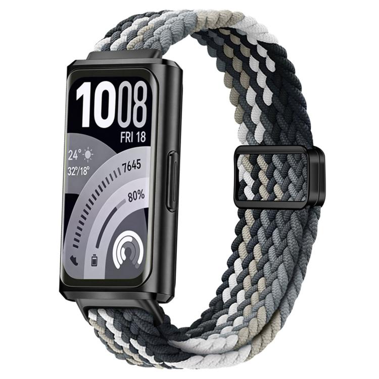 For Huawei Band 11 / Band 11 Pro Slide Magnetic Clasp Nylon Woven Loop Watch Band