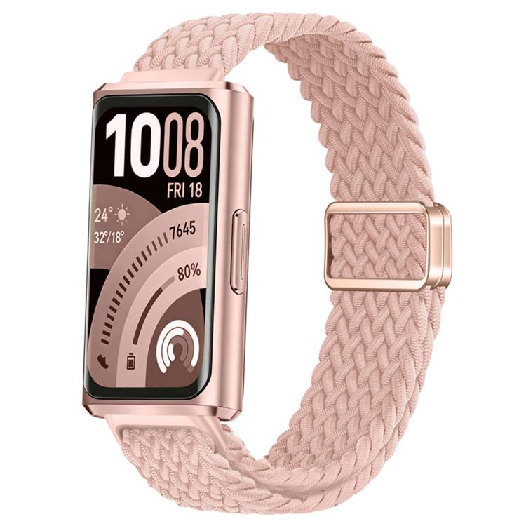For Huawei Band 11 / Band 11 Pro Slide Magnetic Clasp Nylon Woven Loop Watch Band