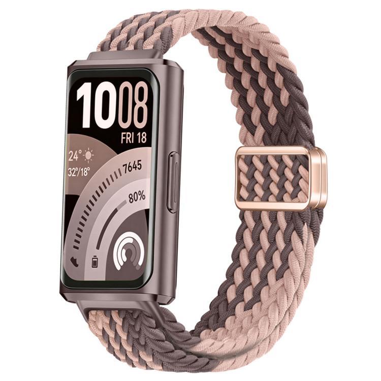 For Huawei Band 11 / Band 11 Pro Slide Magnetic Clasp Nylon Woven Loop Watch Band